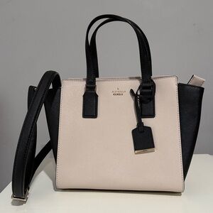 Kate Spade Two-Tone Black and Cream Satchel